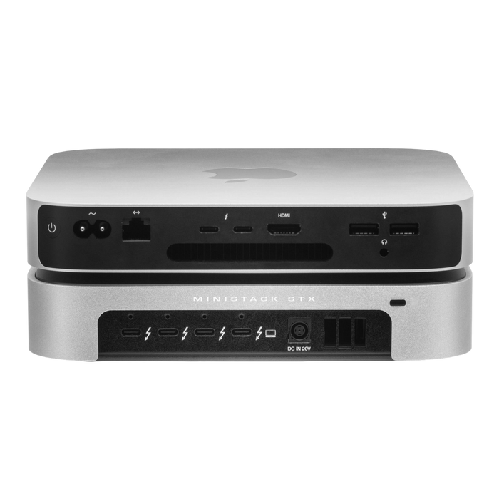 OWC miniStack STX Stackable Storage Enclosure and Thunderbolt Hub Xpansion - Silver