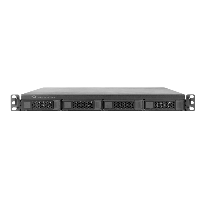 OWC 56TB (4 x 14TB HDD) Flex 1U4 4-Bay Rackmount Thunderbolt Storage, Docking & PCIe Expansion Solution