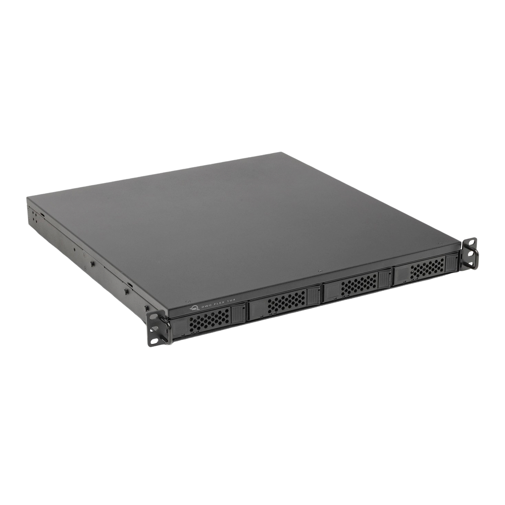 OWC 58TB (4 x 1TB NVMe + 3 x 18TB HDD) Flex 1U4 4-Bay Rackmount Thunderbolt Storage, Docking & PCIe Expansion Solution