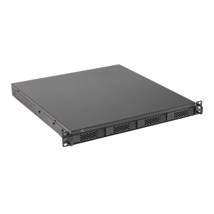 OWC 74TB (4 x 8TB NVMe + 3 x 14TB HDD) Flex 1U4 4-Bay Rackmount Thunderbolt Storage, Docking & PCIe Expansion Solution