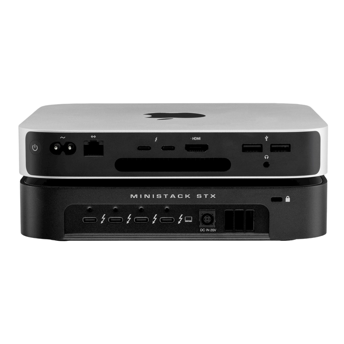OWC 3TB (2TB HDD + 1TB NVMe) miniStack STX Stackable Storage and Thunderbolt Hub Xpansion Solution