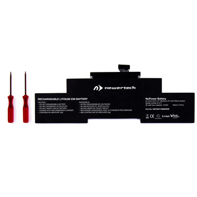 NewerTech NuPower 95W Battery + Drivers Only (No toolkit or acetone) for 15" MacBook Pro with Retina Late 2013 - Mid 2015
