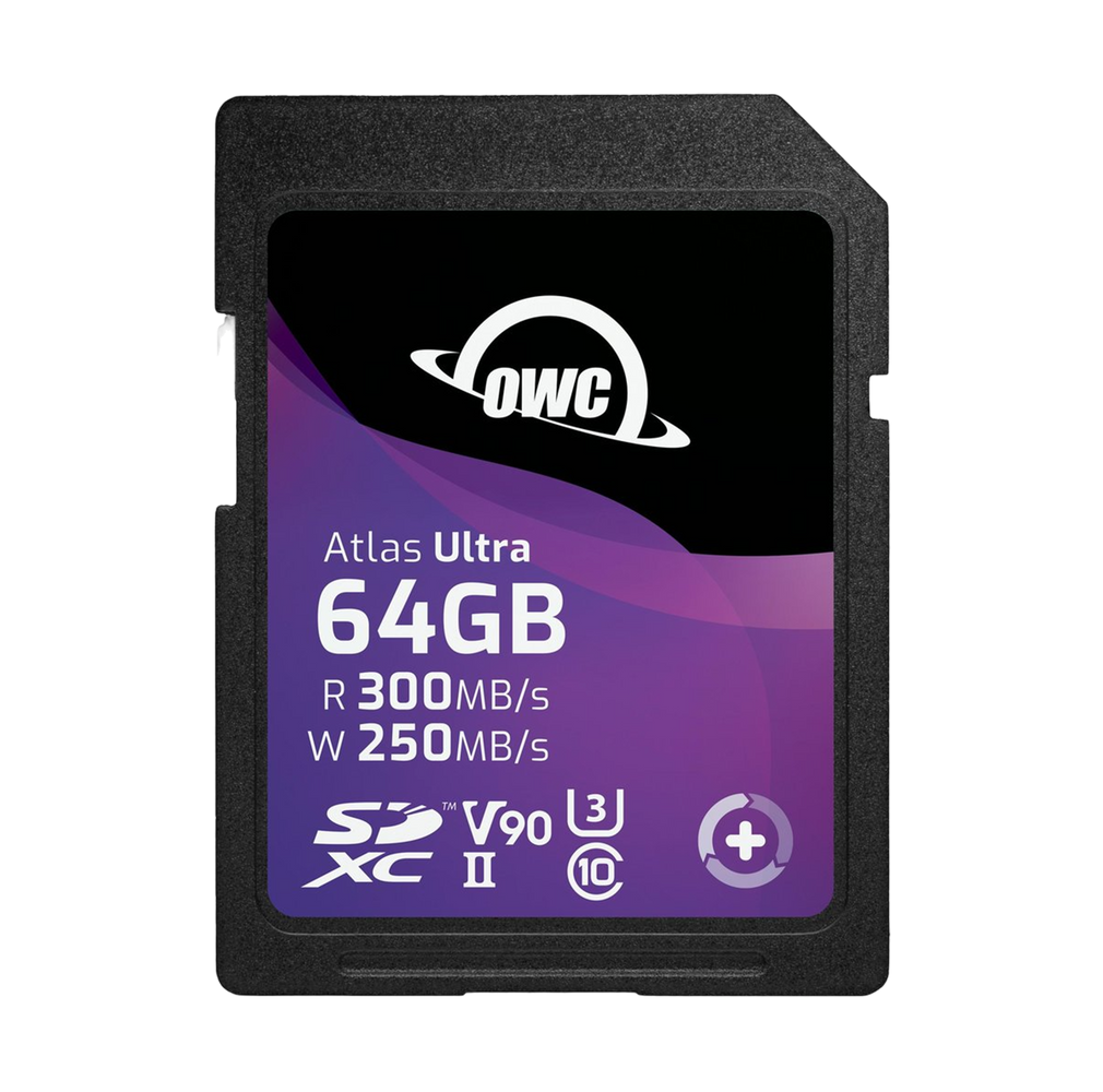 OWC 64GB Atlas Ultra SDXC UHS-II V90 Memory Card